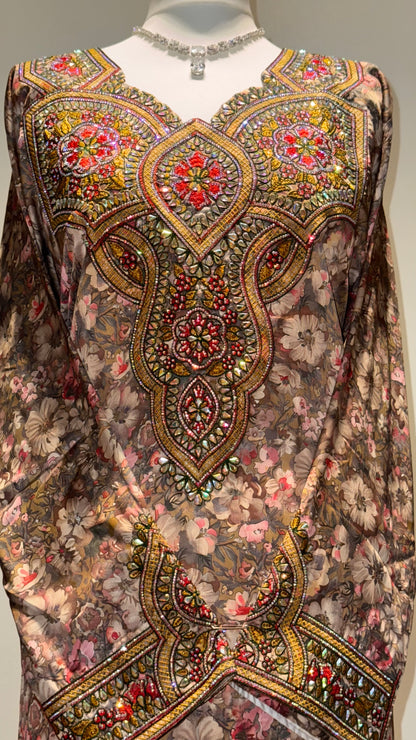 Arielle in Desert Bouquet (Pure Silk)