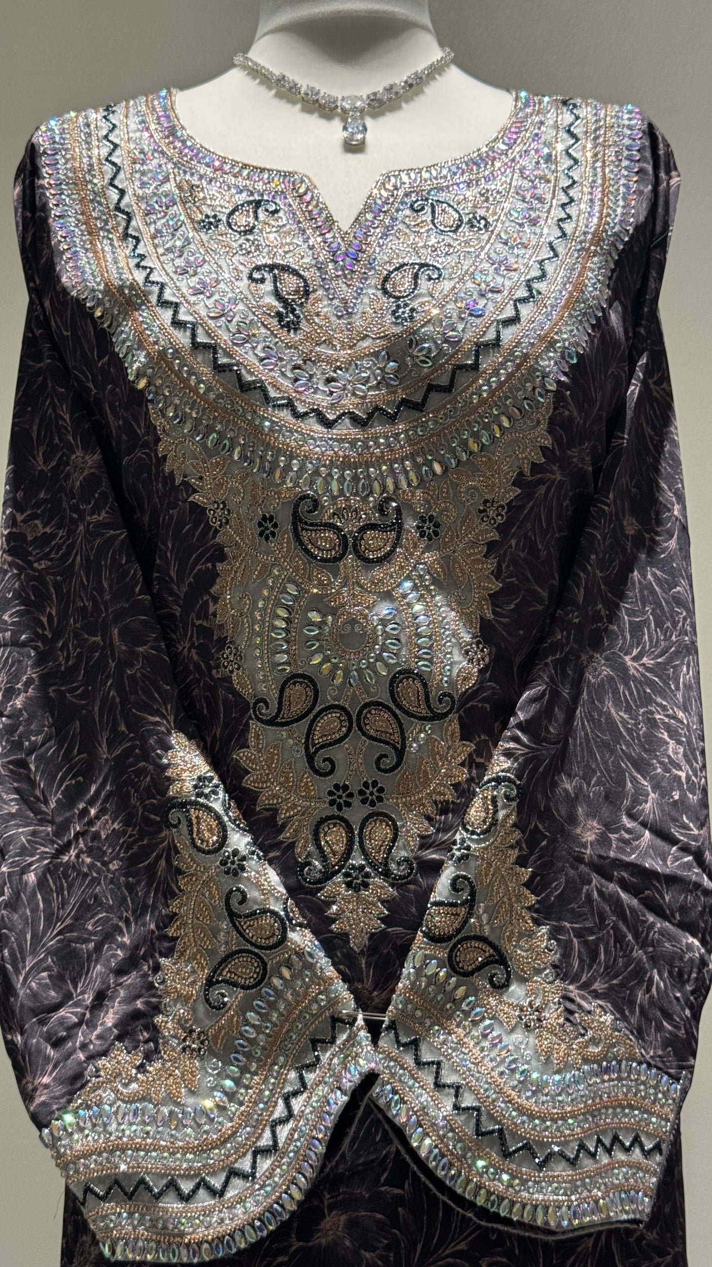 Mahira in Onyx (Pure Silk)