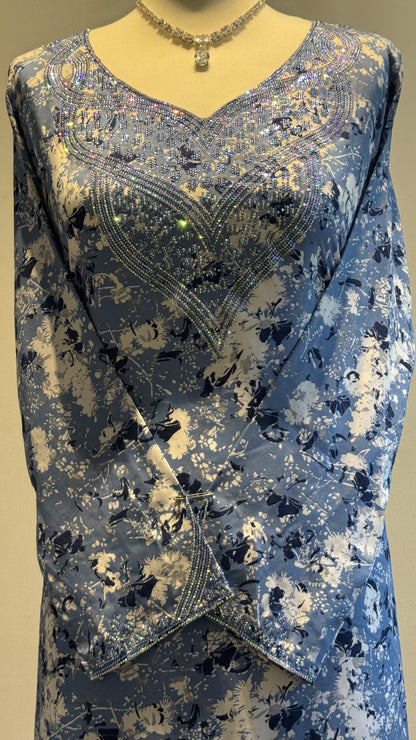 Rose Épine in Chambray
